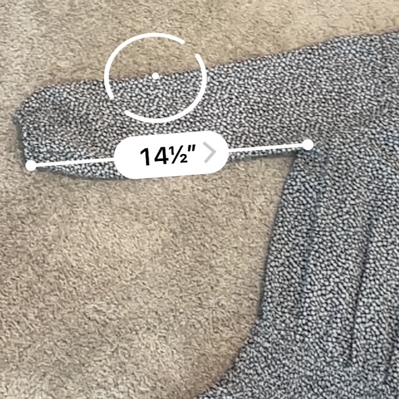 Michael Kors Sunari Navy & White Floral Off the Shoulder Dress Size: Medium - Picture 13 of 14